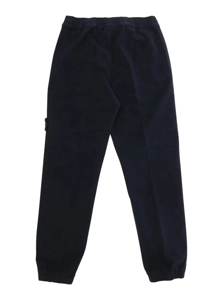 Pantaloni Stone Island albastri din bumbac - Img 2