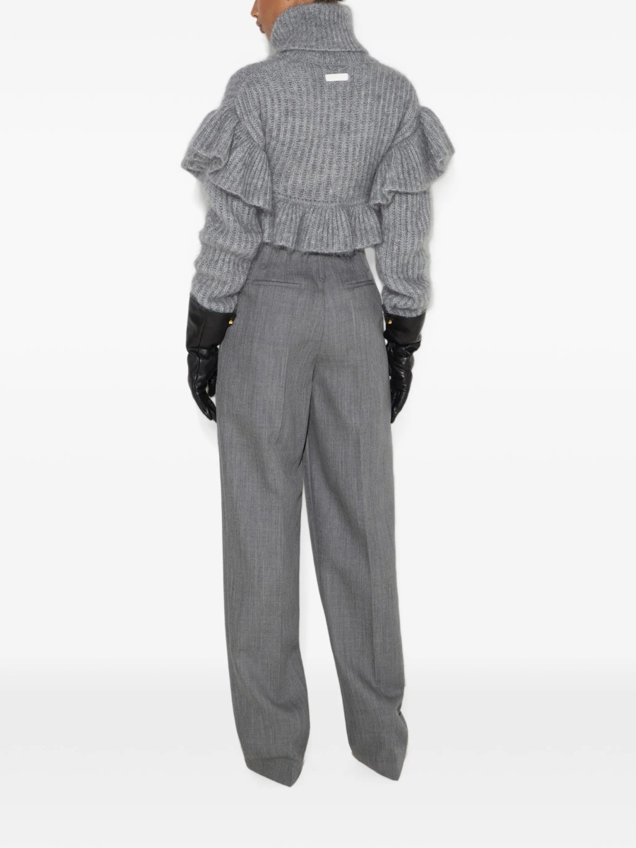 Pantaloni talie inalta Elisabetta Franchi gri - Img 3