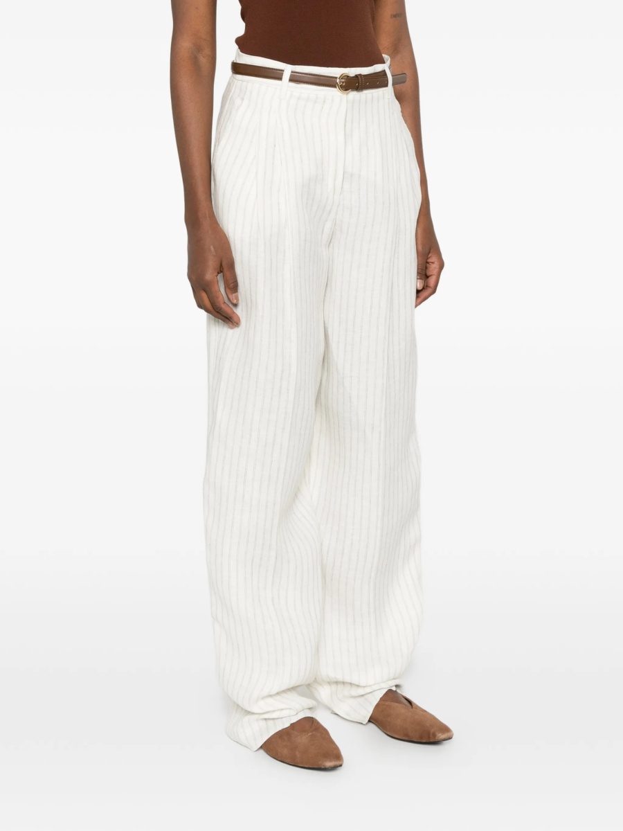 Pantaloni talie inalta MaxMara Studio neutri - Img 3