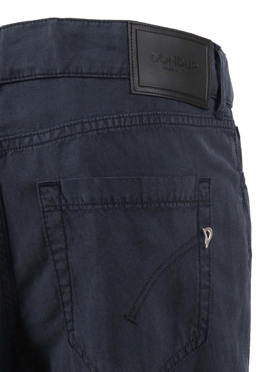Pantaloni trei sferturi Dondup albastri - Img 3