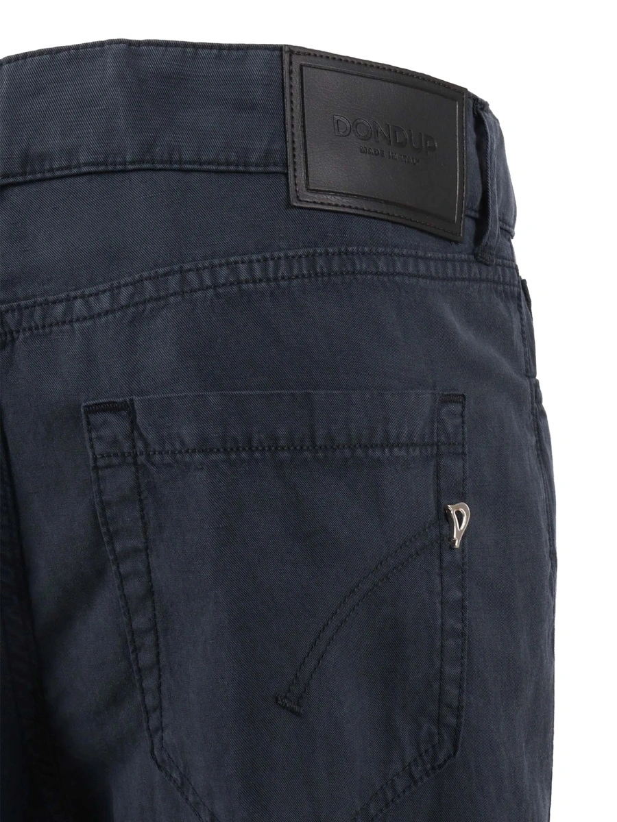 Pantaloni trei sferturi Dondup albastri - Img 3