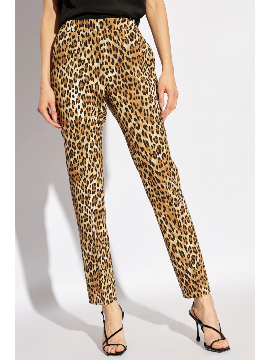 Pantaloni trei sferturi Moschino maro - Img 3