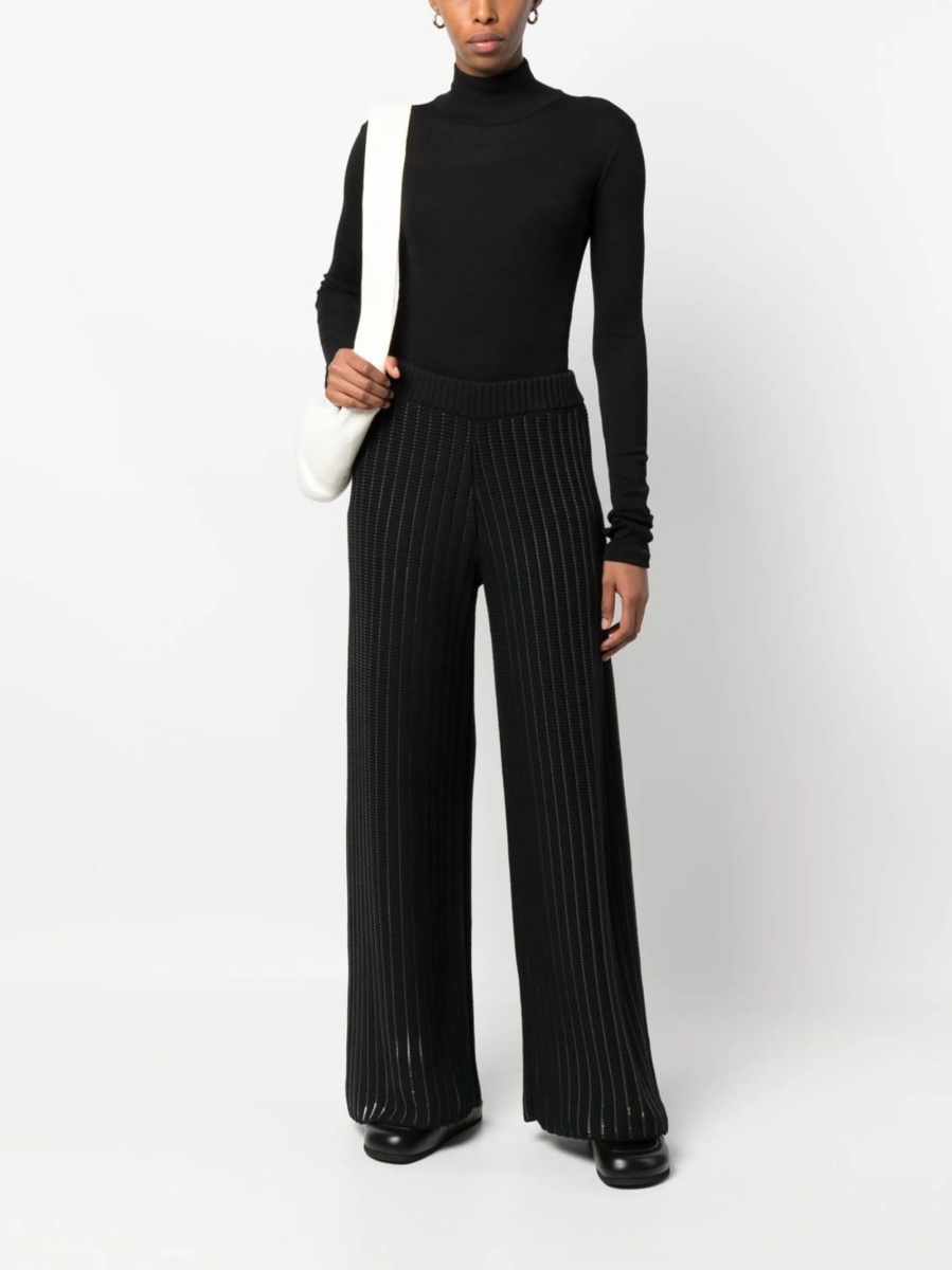 Pantaloni tricotati Fabiana Filippi negri - Img 2
