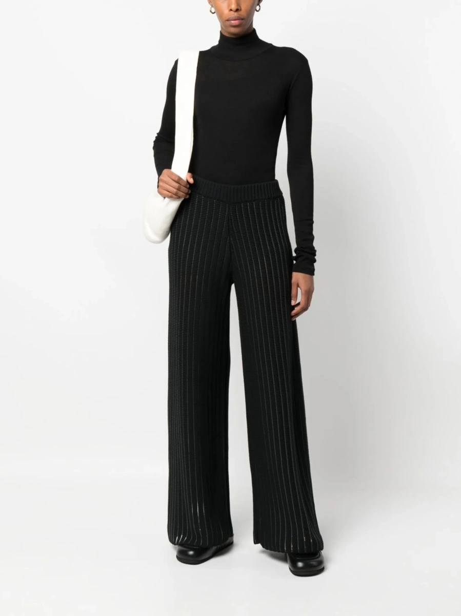 Pantaloni tricotati Fabiana Filippi negri - Img 2