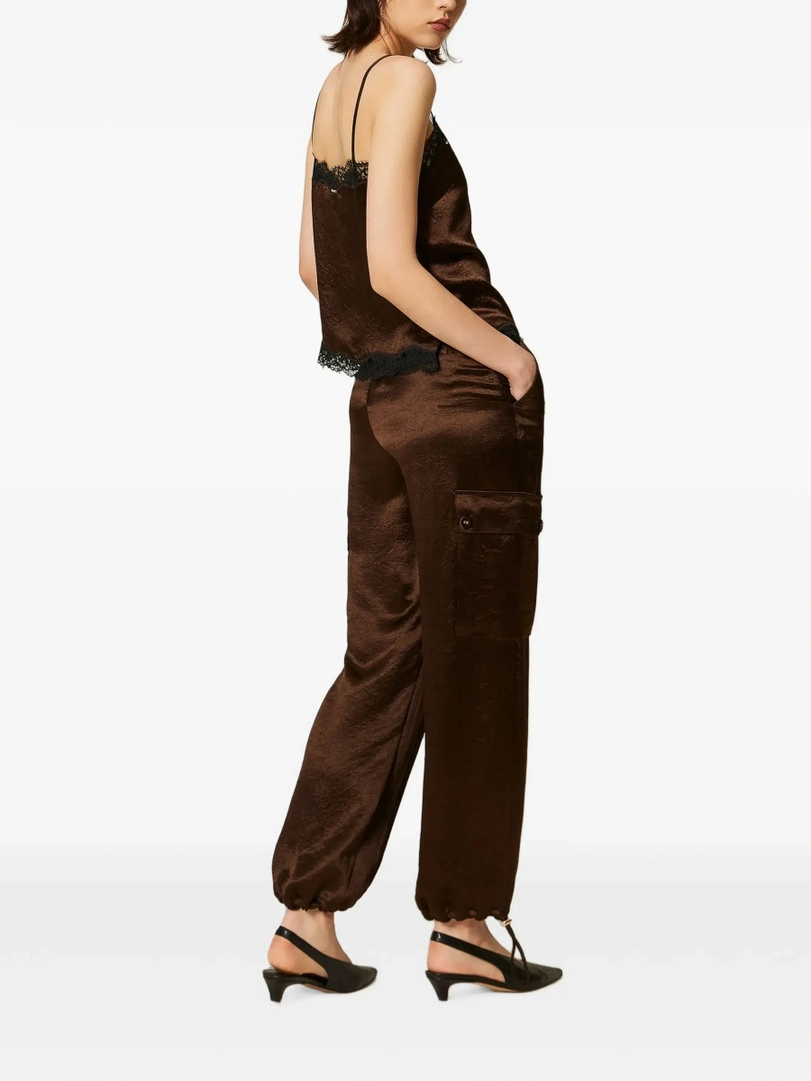 Pantaloni TWINSET maro - Img 6