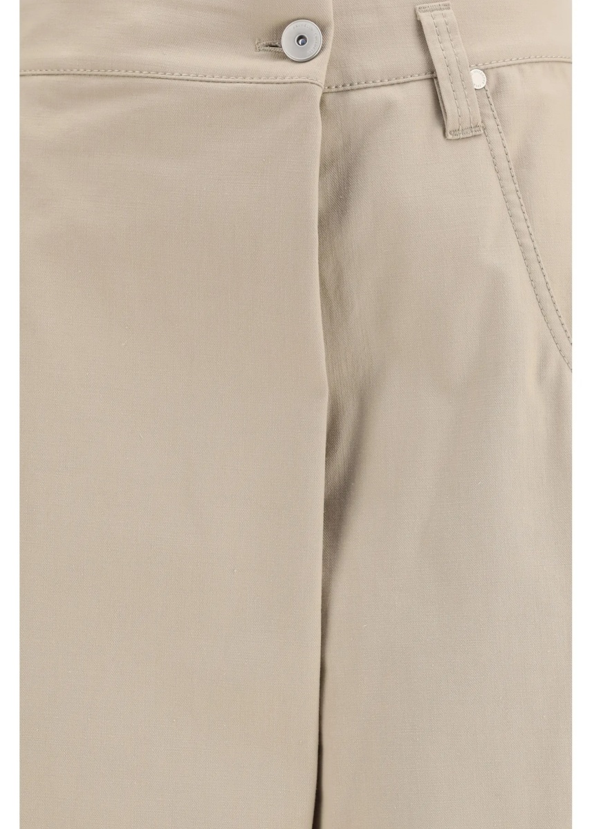 Pantaloni Wide-leg cotton Pants with monili - Img 3