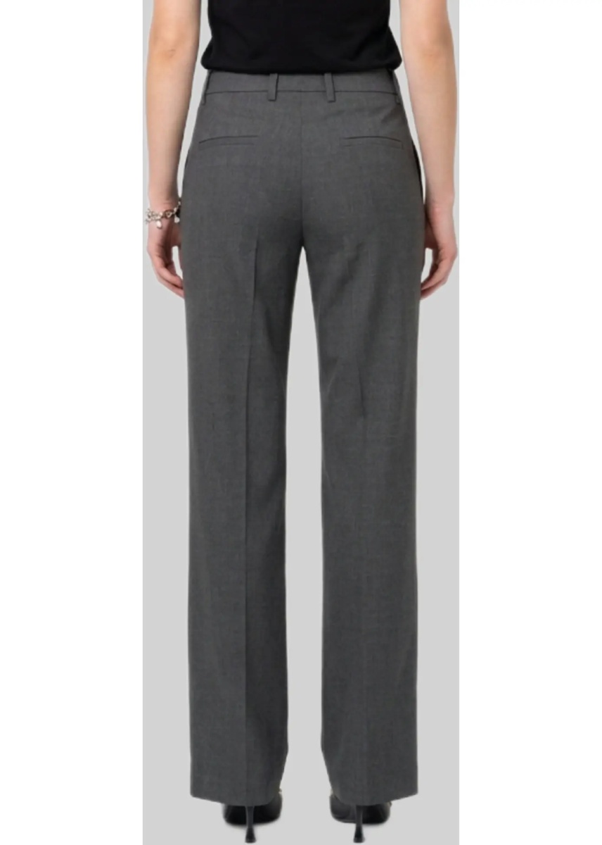 Pantaloni Wide-Leg Stretch Canvas Trousers - Img 3