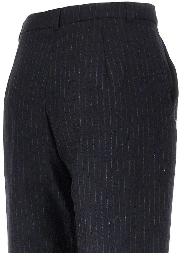 Pantaloni Wool-blend pants with pinstriped motif - Img 4