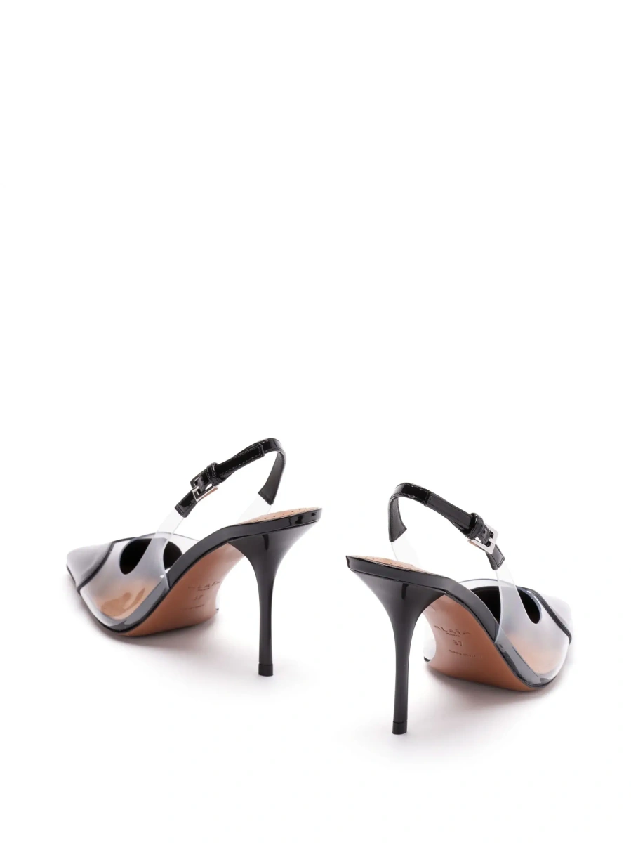 Pantofi cu toc Alaïa negri din piele - Img 7