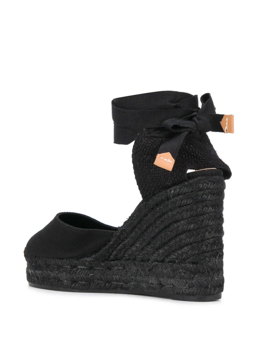 Pantofi cu toc CASTAÑER negri din material textil - Img 3