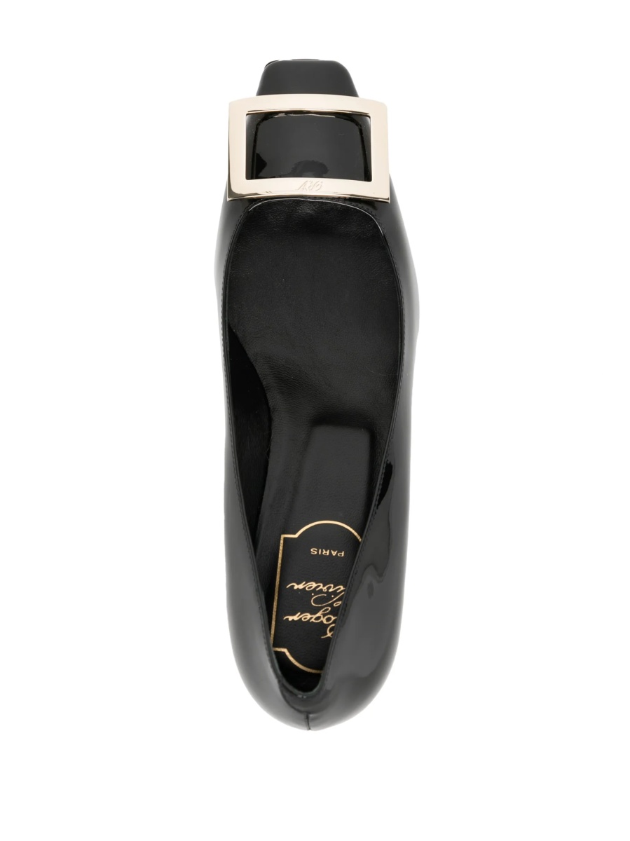 Pantofi cu toc Roger Vivier negri din piele - Img 4