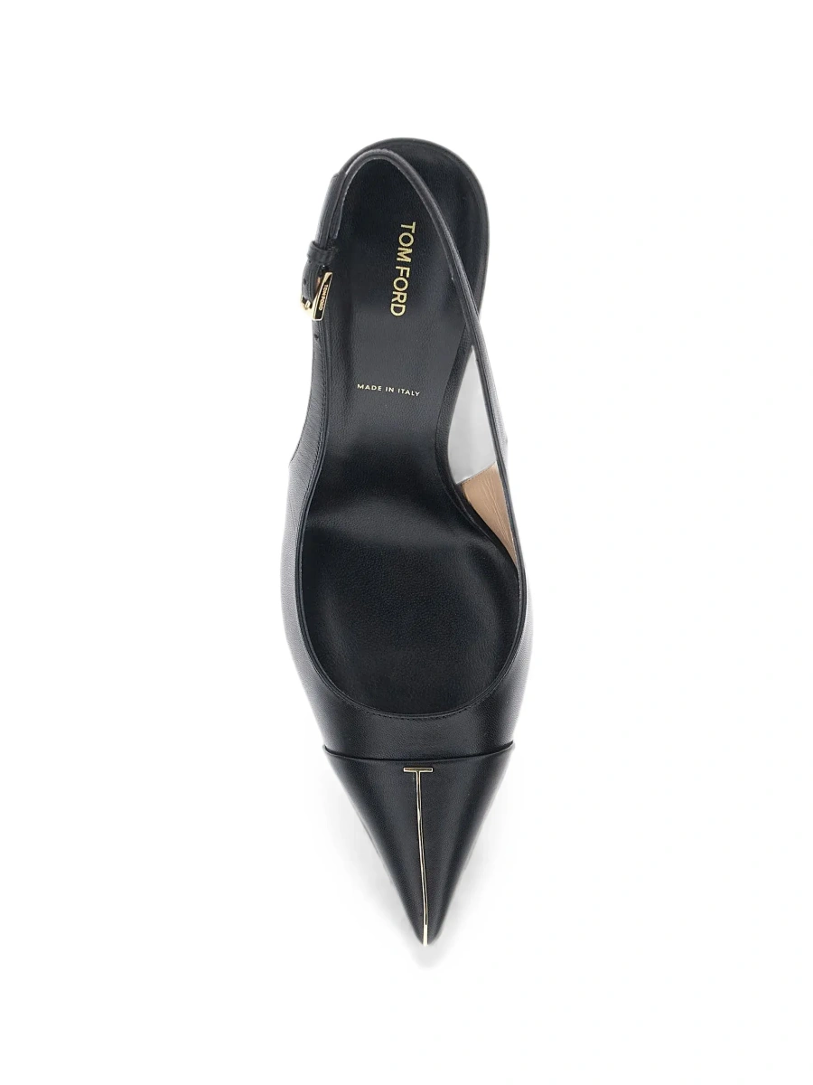 Pantofi cu toc Tom Ford negri din piele - Img 7