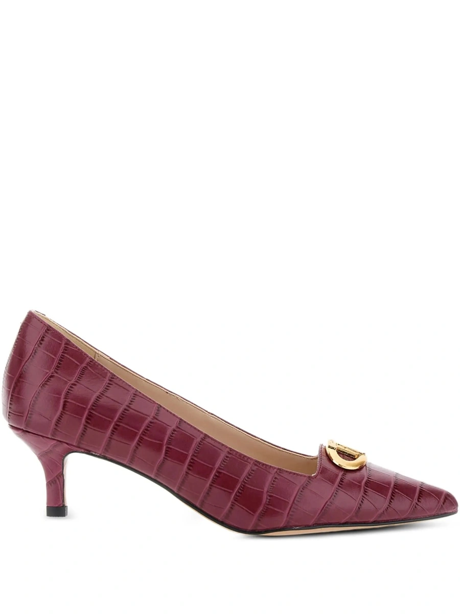 Pantofi cu toc TWINSET rosii din piele - Img 8