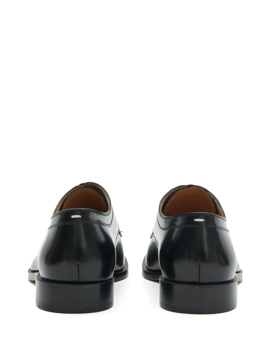 Pantofi Derby Maison Margiela tabi negri din piele - Img 4