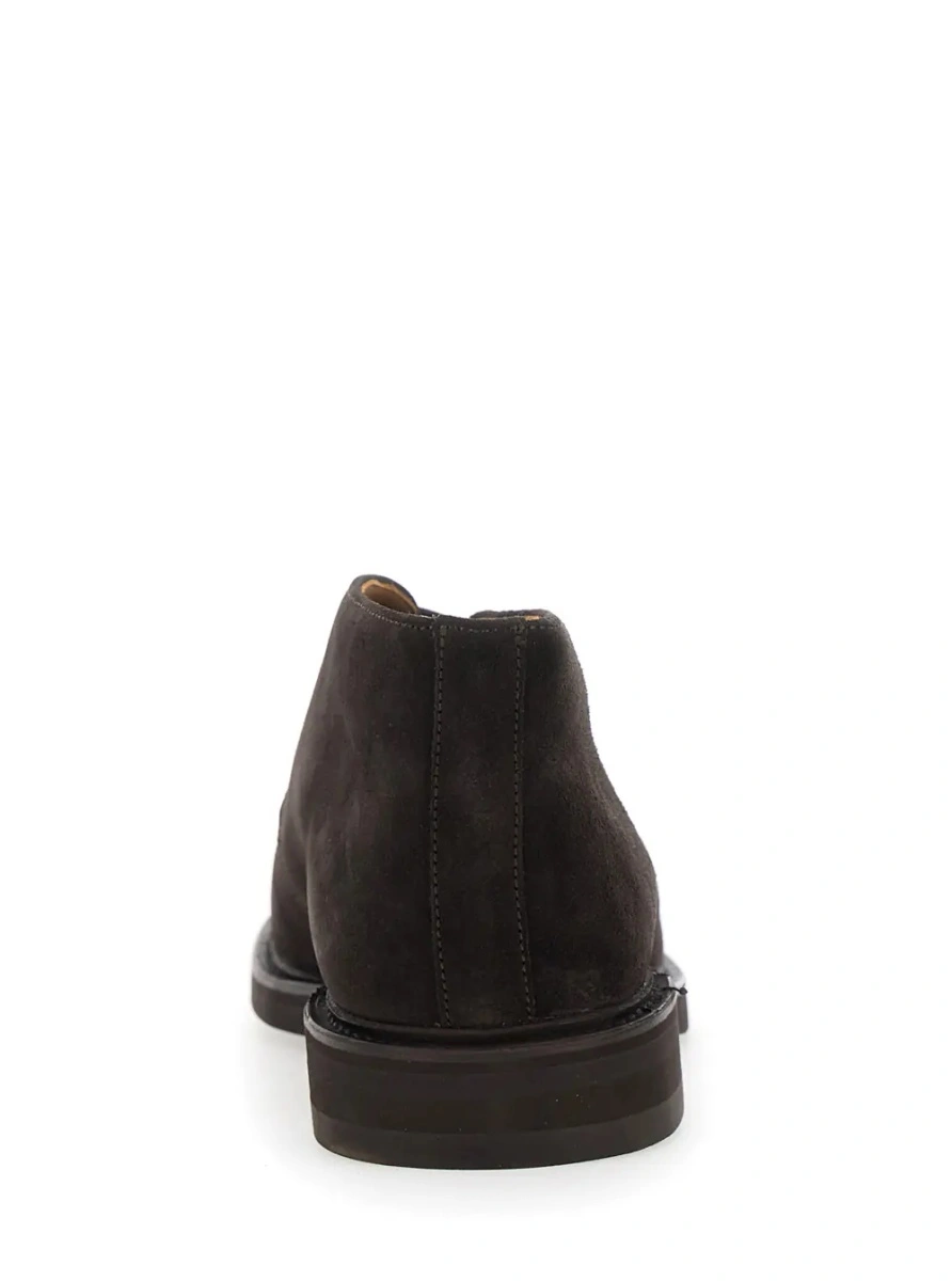 Pantofi eleganti BERWICK maro din piele intoarsa - Img 4