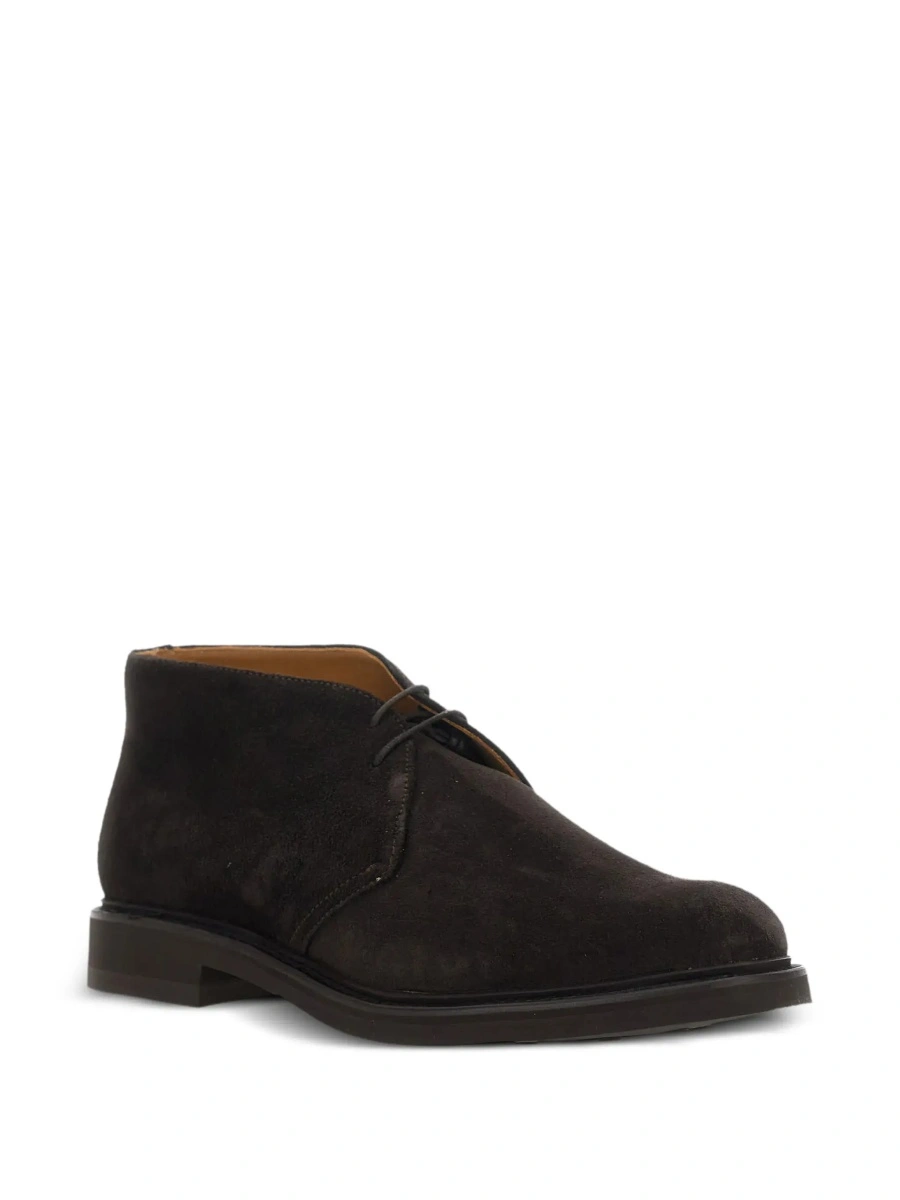 Pantofi eleganti BERWICK maro din piele intoarsa - Img 5