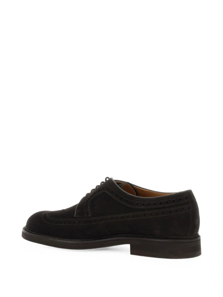 Pantofi eleganti BERWICK maro din piele intoarsa - Img 6