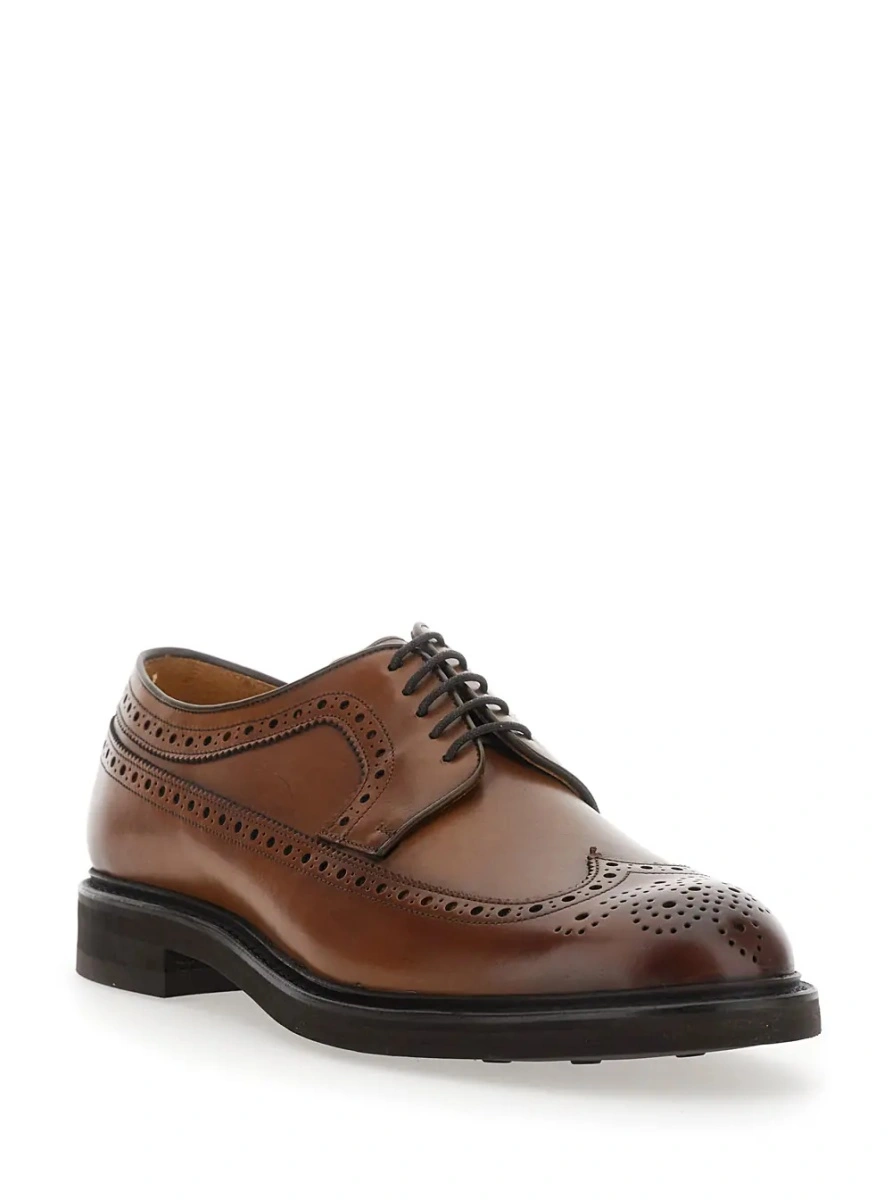 Pantofi eleganti BERWICK maro din piele - Img 2