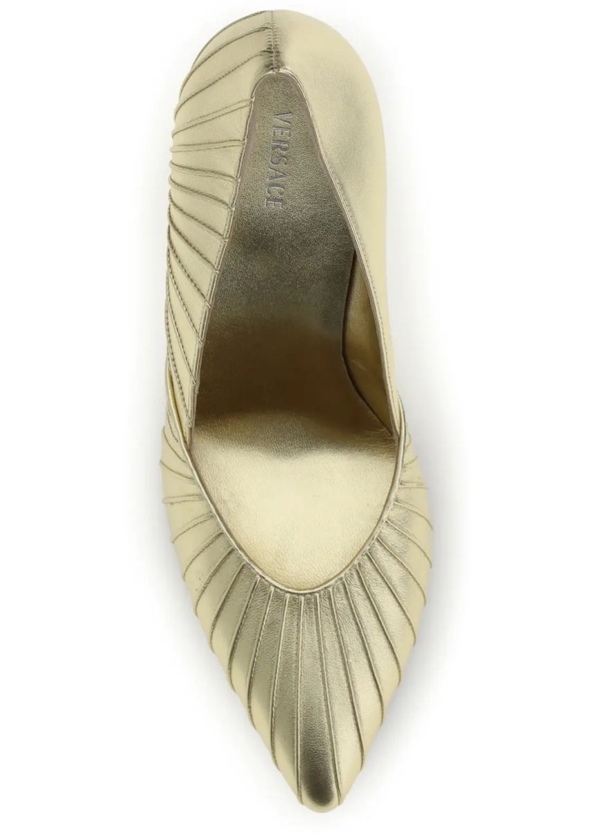 Pantofi Metallic leather Pumps - Img 4