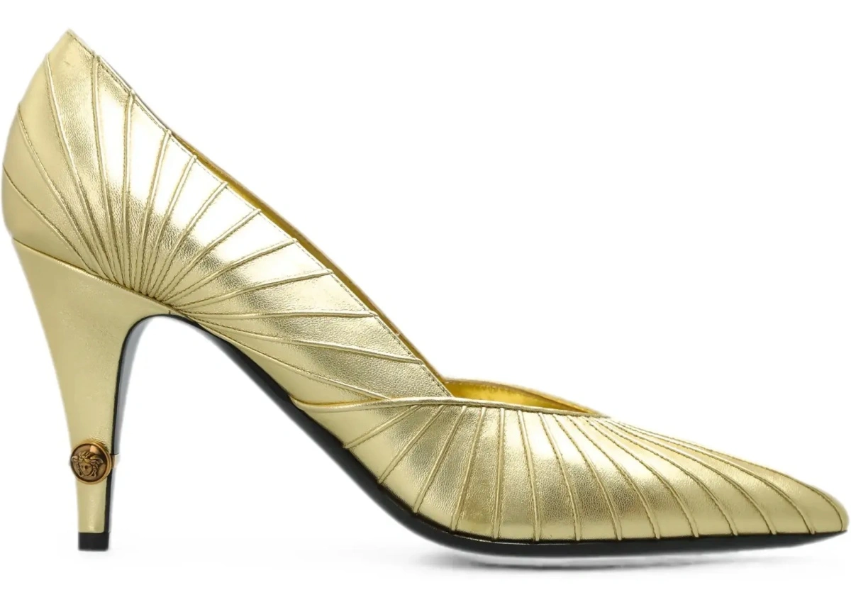 Pantofi Metallic leather Pumps - Img 9