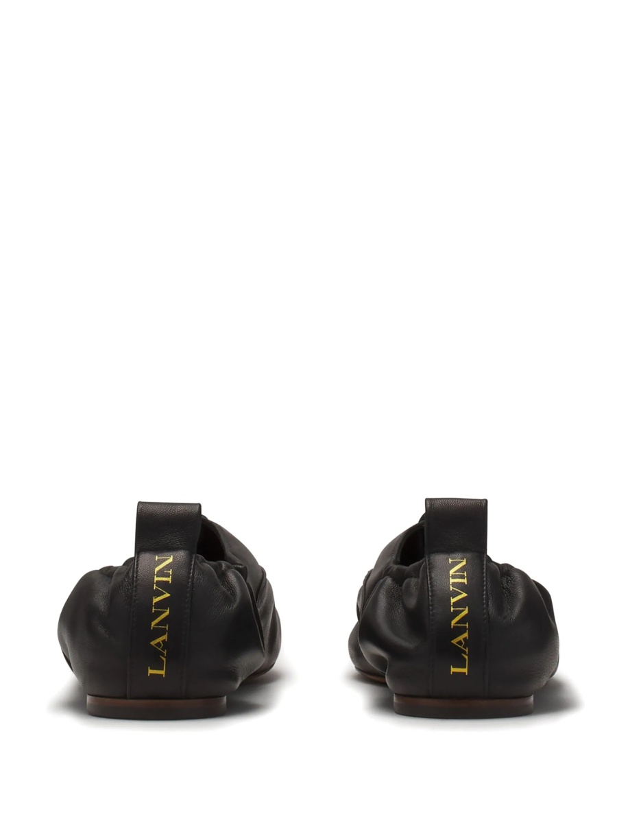 Pantofi Oxford Lanvin negri din piele - Img 3