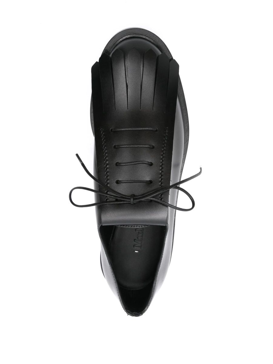 Pantofi Oxford Max Mara negri din piele - Img 4