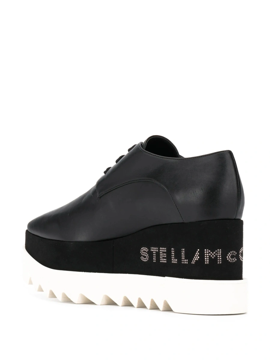 Pantofi Oxford Stella McCartney elyse negri din piele eco - Img 3