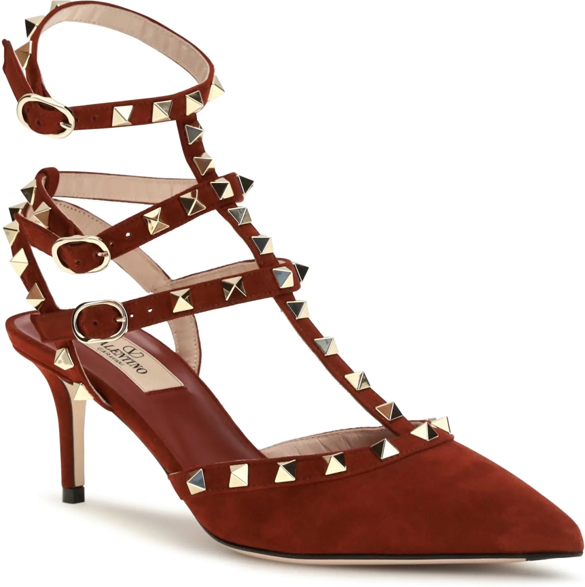 Pantofi Rockstud suede Pumps - Img 2