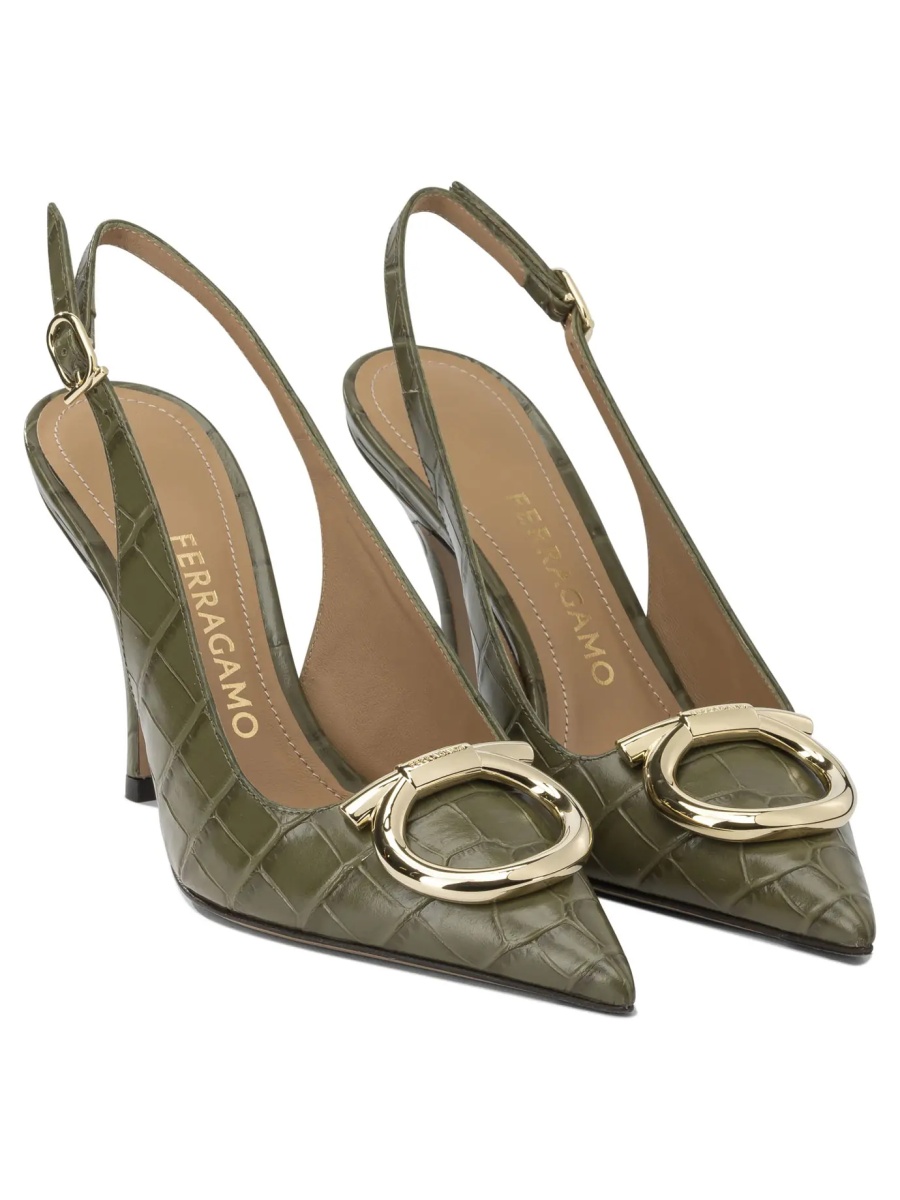 Pantofi "Sara Croc 65MM" Slingback - Img 2