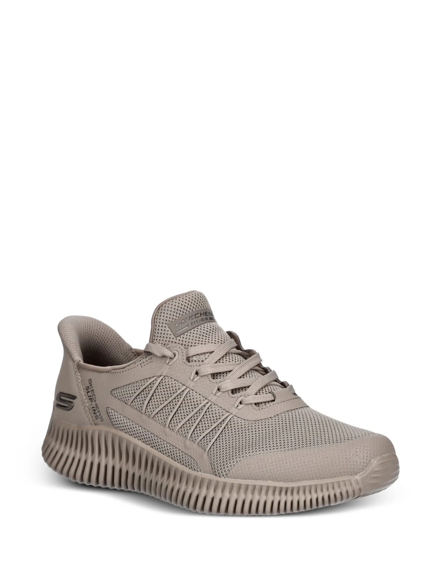 Pantofi slip-on SKECHERS maro din plasa si poliuretan - Img 2