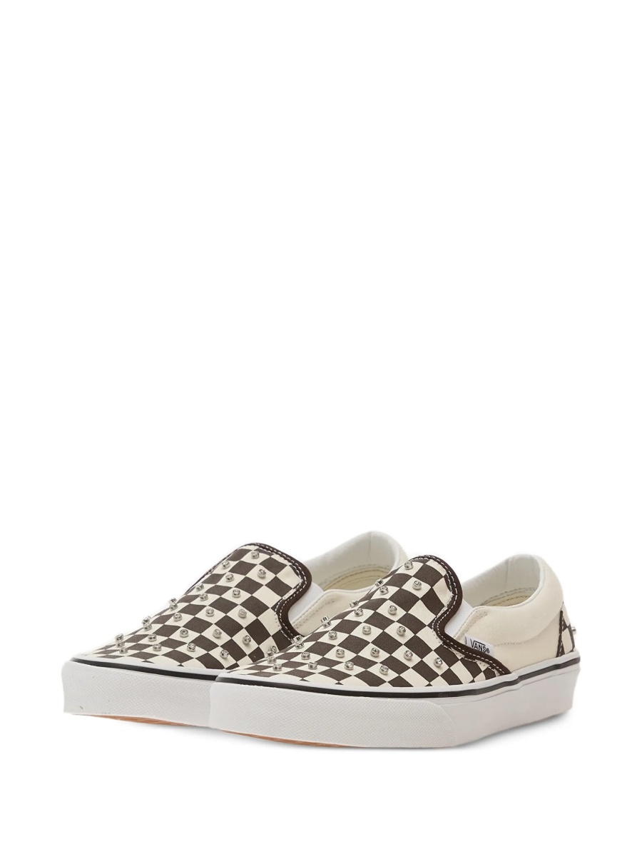 Pantofi slip-on Vans Slip On maro din material textil - Img 2