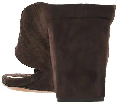 Pantofi Suede leather 'Cube' thong mules - Img 3