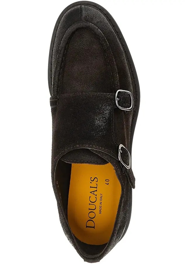 Pantofi Suede leather Double Monk shoes - Img 4