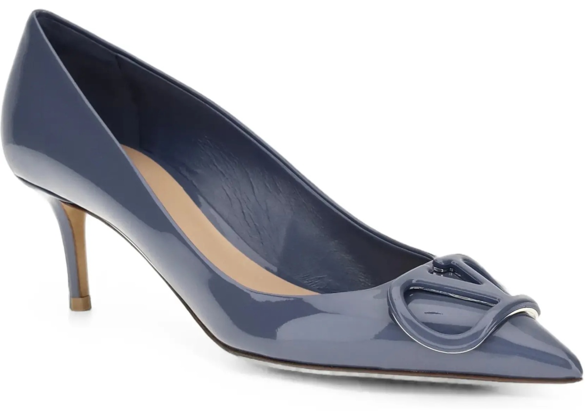 Pantofi VLogo Signature patent leather Pumps - Img 5