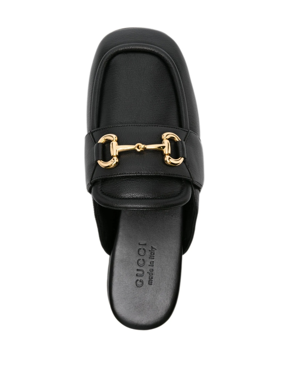 Papuci Gucci Horsebit negri din piele - Img 4