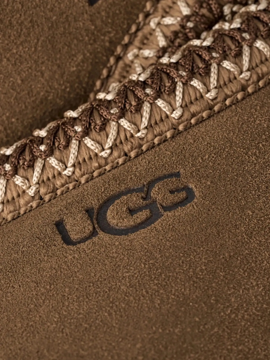 Papuci UGG maro din piele intoarsa - Img 9