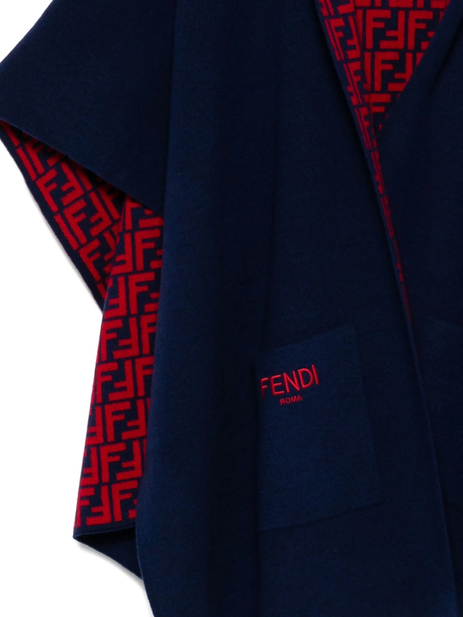 Poncho Fendi albastru - Img 3