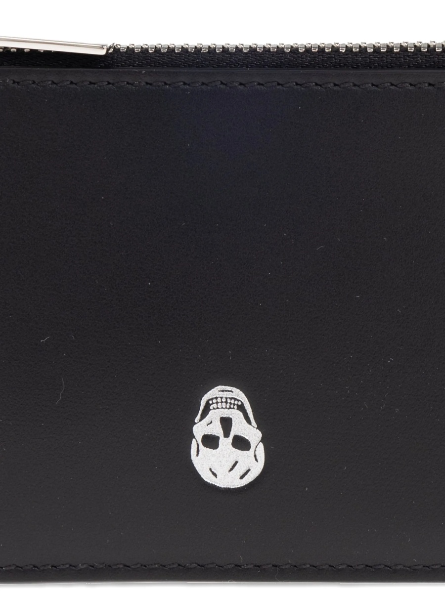 Portofel Alexander McQueen negru din piele - Img 5
