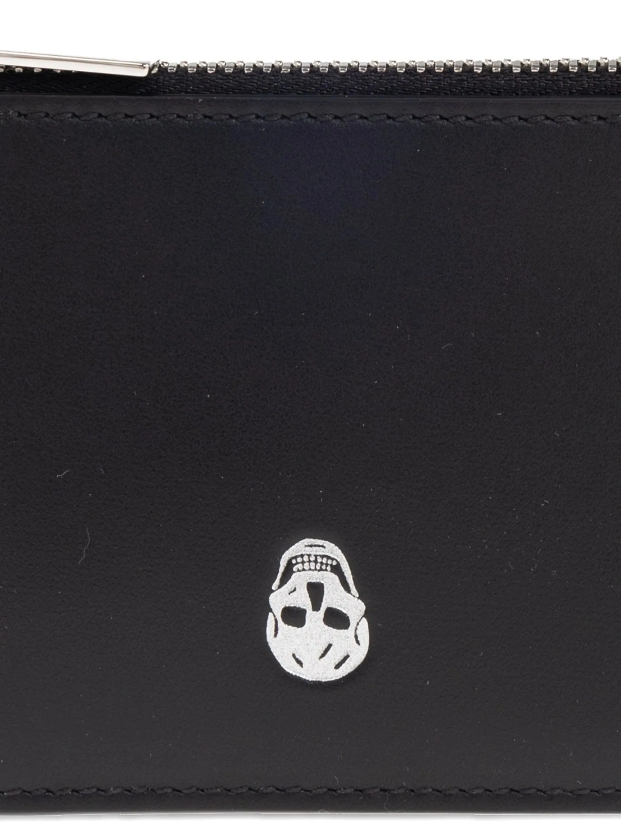 Portofel Alexander McQueen negru din piele - Img 5