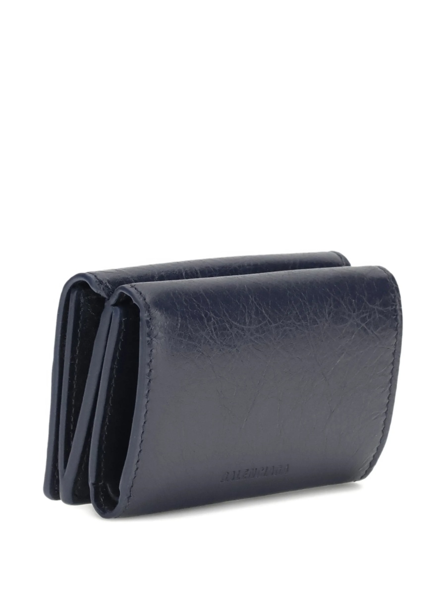 Portofel Balenciaga albastru din piele - Img 2
