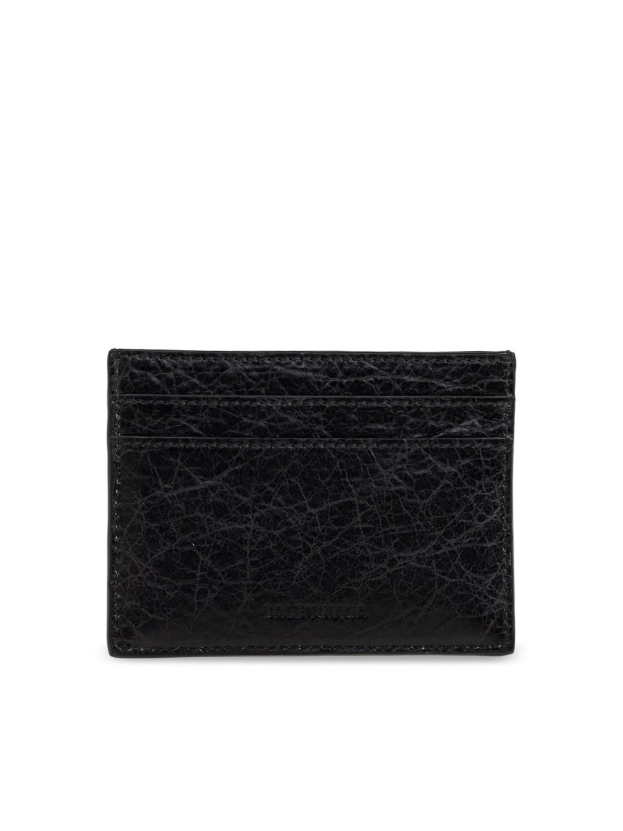 Portofel Balenciaga Cagole negru din piele - Img 2