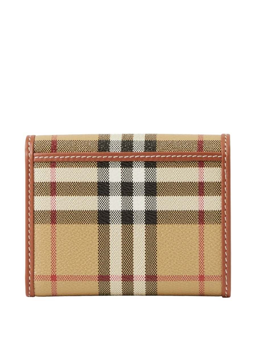 Portofel Burberry vintage check neutru din bumbac si polyester - Img 2