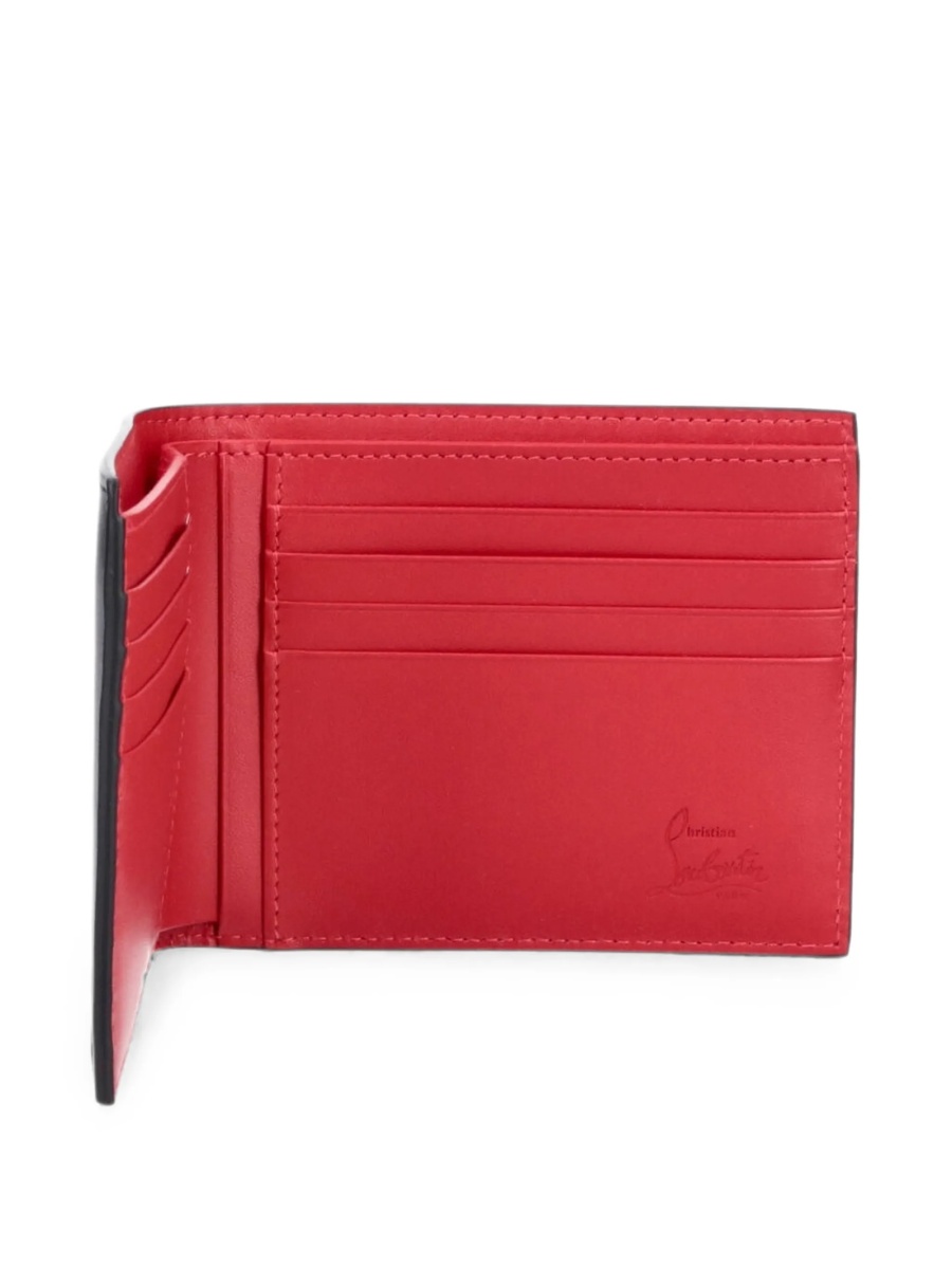 Portofel Christian Louboutin rosu din piele - Img 4
