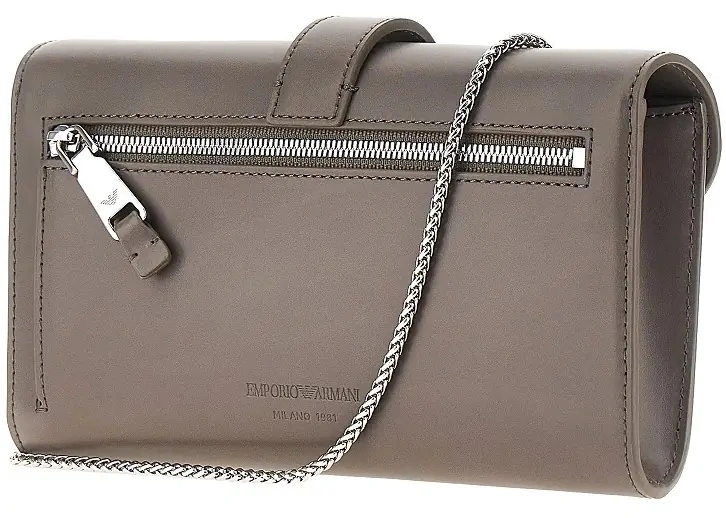 Portofel Emporio Armani gri din piele - Img 2