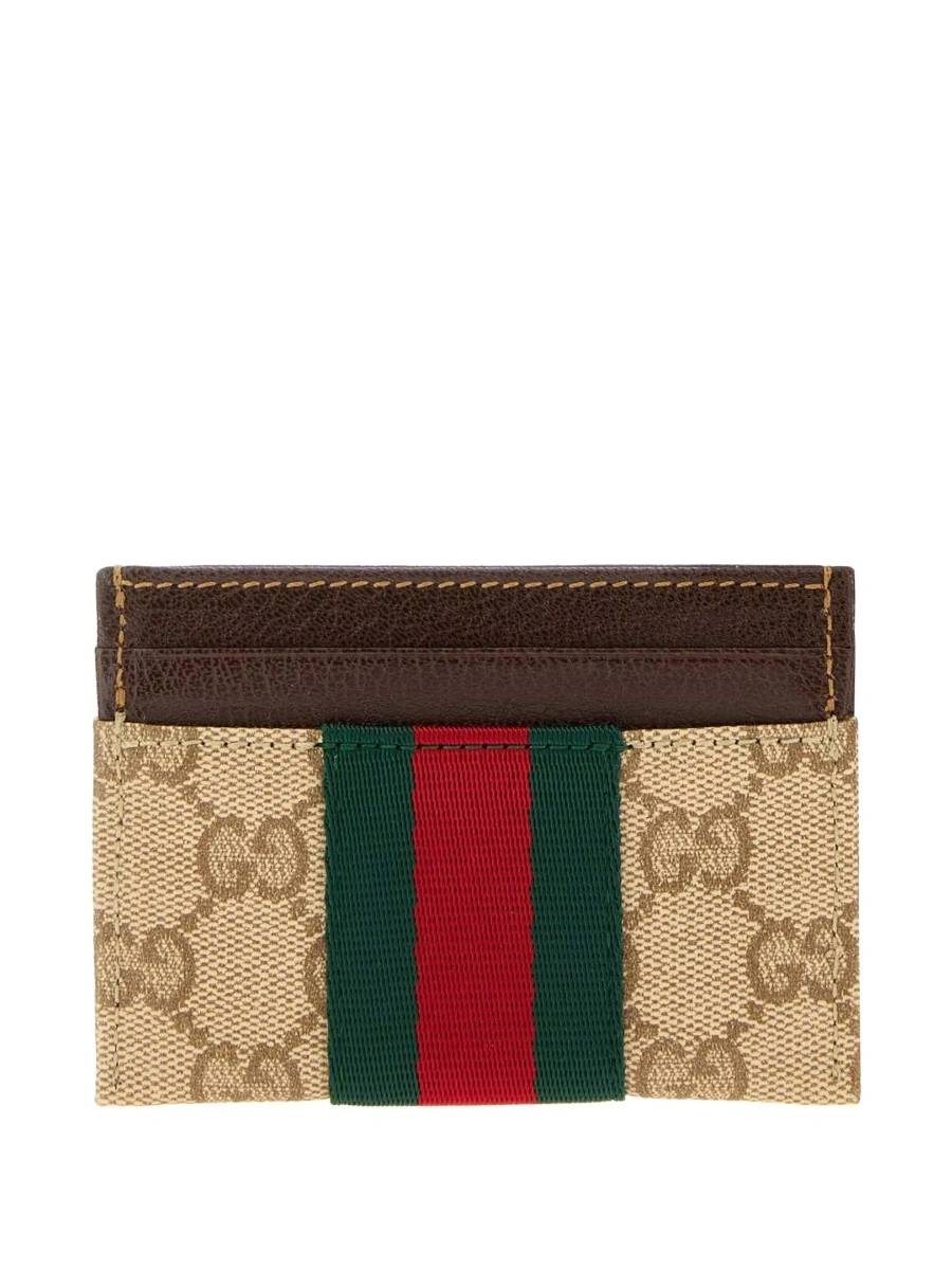 Portofel Gucci bej din material textil - Img 3
