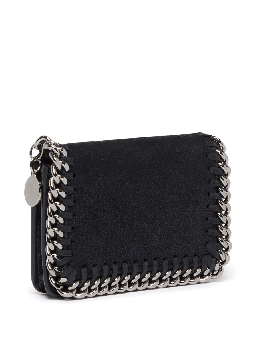 Portofel Stella McCartney falabella negru din bumbac organic si poliester reciclat - Img 3