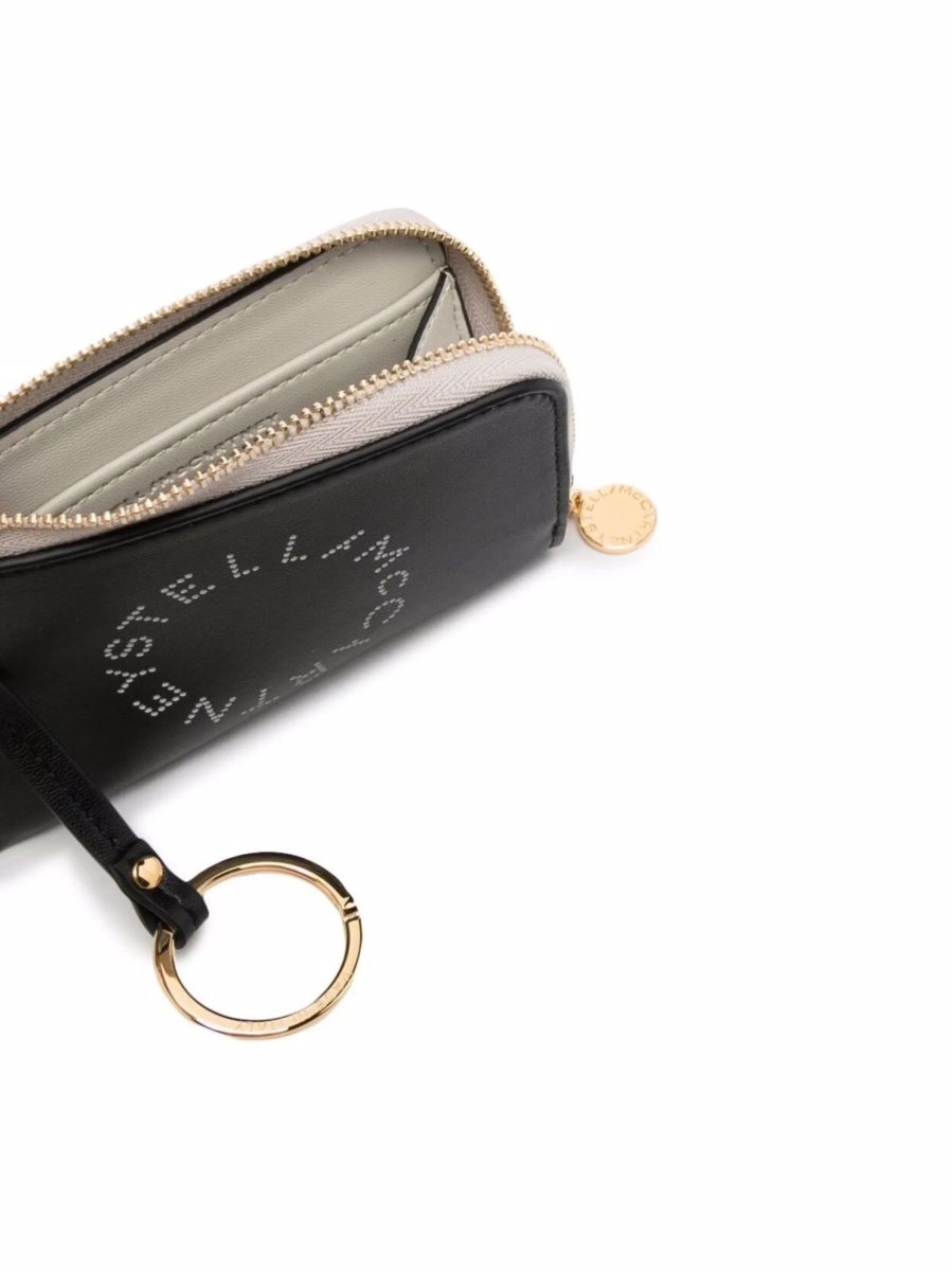 Portofel Stella McCartney negru din poliuretan - Img 3