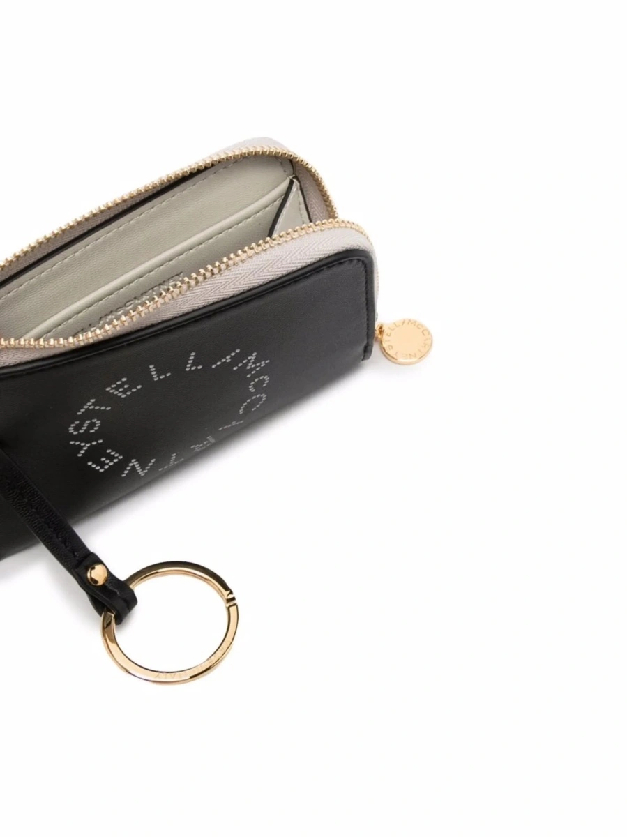 Portofel Stella McCartney negru din poliuretan - Img 3