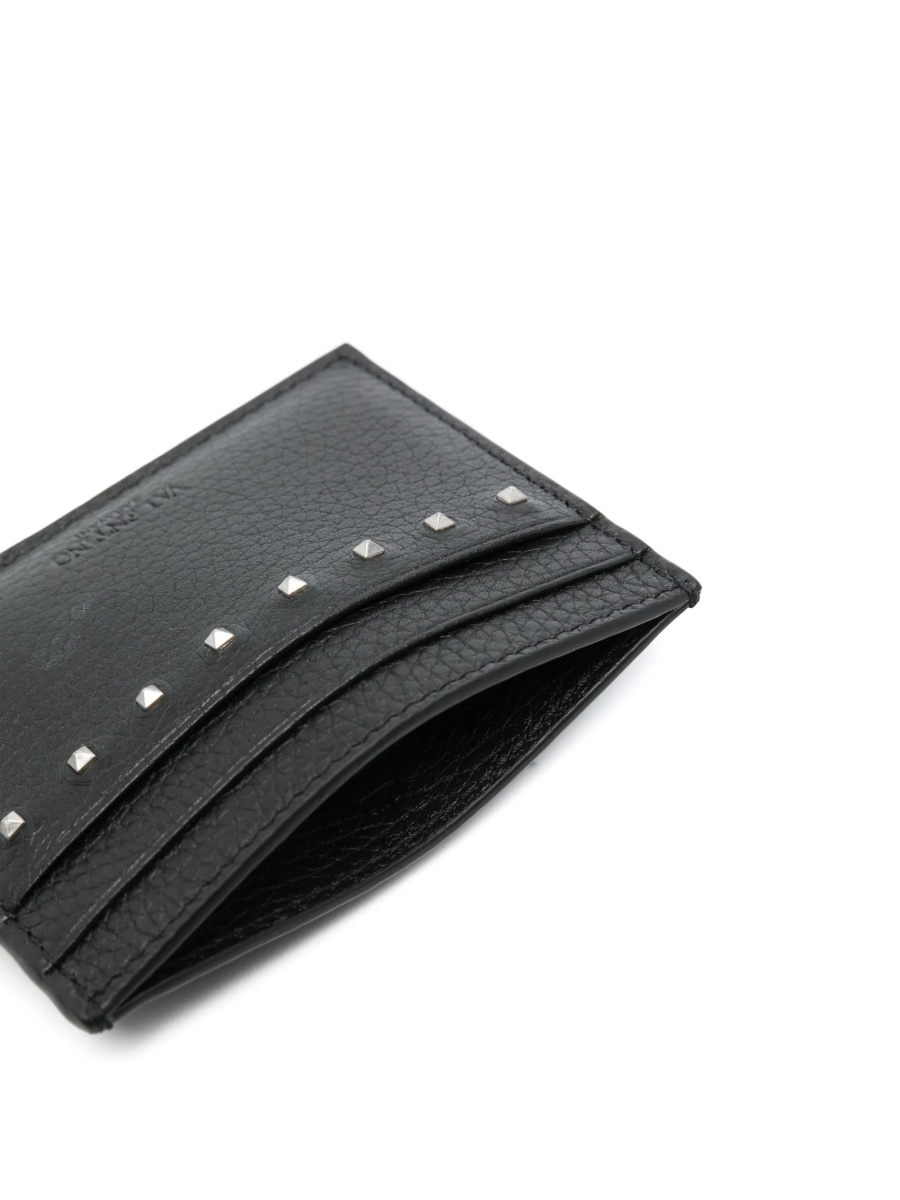 Portofel Valentino Garavani Rockstud negru din piele - Img 3
