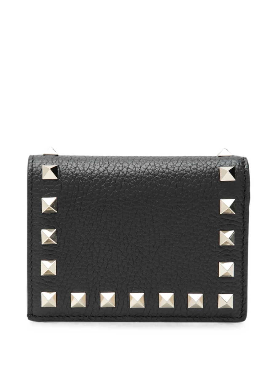 Portofel Valentino Garavani Rockstud negru din piele - Img 2